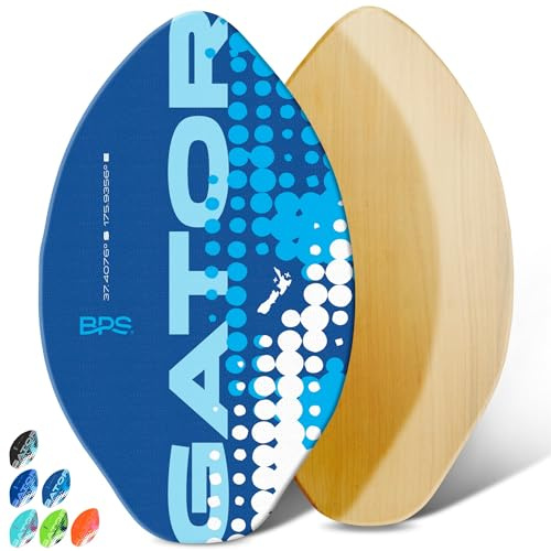 BPS 40 Blue w/Yellow Accent Skimboard