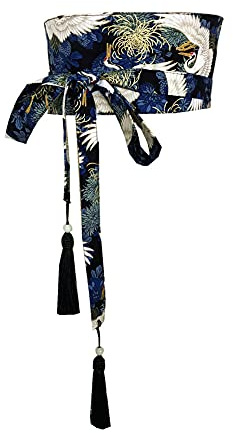 Fancy Pumpkin Cintura d'Epoca Giapponese Yukata Kimono Robe Obi Cintura Harajuku-D6