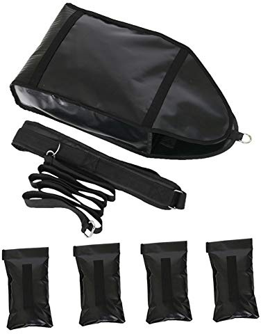 NAIZEA - Entrenador de trineo de peso ajustable - Sandbag trineo de resistencia entrenador de trineo para entrenamiento de velocidad Sprinter en interiores con 4 bolsas de arena de peso 10-40 libras
