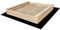 Sandkasten Sandbox zum Bemalen Kiefer Holz Sandkiste Garten Spielen 120 x 120 cm