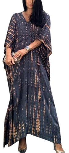 YouKD Bata de baño de verano para mujer, estilo bohemio, caftán, talla grande, para playa, talla única