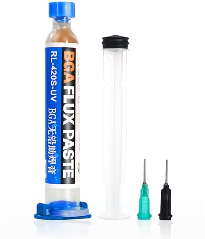 Okaywork No-Clean Flux de Soudure, Pâte de flux de Soudure, Pâte de flux sans Nettoyage, Flux à la colophane, BGA Pâte Flux de Soudure, pour BGA/PCB/CPU/IC/SMD électronique, Seringue de 10 mL