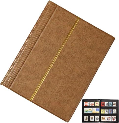 Fituenly Album di Francobolli 20 Fogli Album di Raccolta di Francobolli Collezione di Archiviazione di Francobolli Vuoti Organizza Cartella di Archiviazione della Raccolta di Album