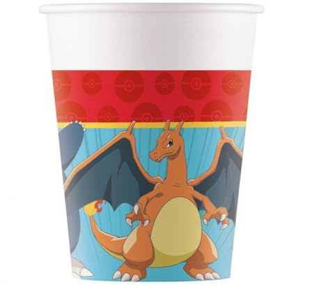 Procos Lot de 8 gobelets en carton Pokémon