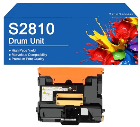 SEMTGJ Kit tamburo di imaging S2810 con chip di ricambio per stampanti DELL S2810dn H815dw S2815dn, alta resa (85000 pagine),S2810-1Set