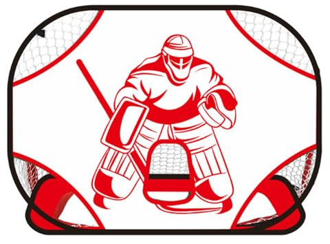 NUEAYMS Robusta Rete da Allenamento per Portiere da Hockey Ghiaccio per Esercizi Coperto e all ' Aperto con Porta da Caccia per Hockey Facile da organizzare con Un Modello Portiere