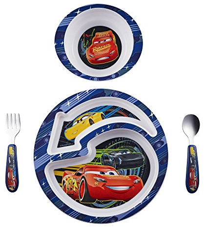 Disney Cars 4-Piece Feeding Set with Easy Grip