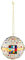 Alessi MJ16 7 Palla di Fidanzamento Decorazione in Porcellana Decorata a Mano, Multicolore
