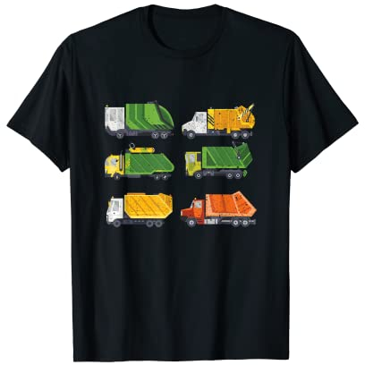 Camions poubelle | Collecteur de déchets de recyclage | Collecteur de déchets T-Shirt