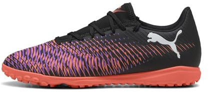 Puma Future 8 Play TT - Scarpe da Calcio Unisex, Puma Black-Puma White-Glowing Red,