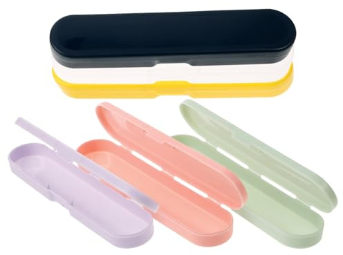 FOMIYES 6pcs Portable Flatware Box Travel Tableware Storage Case Utensil Cutlery Storage Box Plastic Silverware Holder Chopstick Spoon Case Thermometer Pencil Box