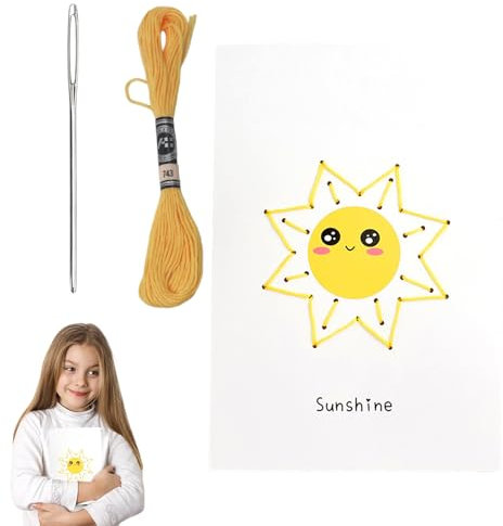 Set zum Basteln von Grußkarten, Zubehör zum Basteln von Grußkarten - Urlaubszubehör für genähte Karten | Benutzerfreundliches Karten-Bastelset, handgefertigtes Grußkartenmaterial für Erwachsene und Ki