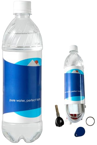 Bottiglia D'acqua Con Scomparto Segreto, Contenitore Nascondiglio Segreto, Bottiglia D'acqua Con Nascondiglio Sicuro, Bottiglias Acqua Segretas Per Carte, Chiavi, Gioielli E Contanti