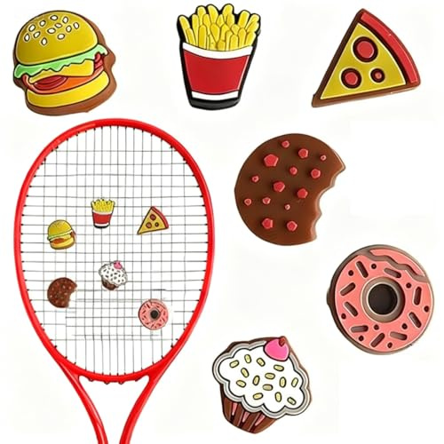 Lot de 6 amortisseurs de tennis - En silicone - Pour le tennis - Réduit les vibrations de la raquette