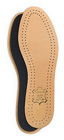 Collonil Ped Luxor - Plantilla de cuero para hombre, color marrón, talla 41