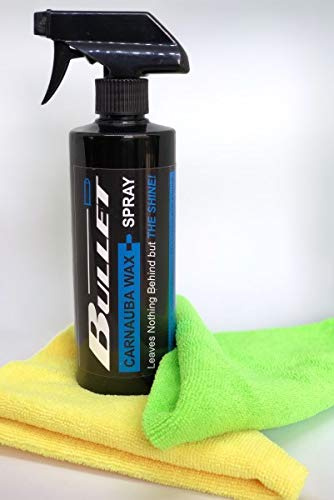 Bullet Carnauba Wax Spray-500ml Kit Includes 2 FREE Microfibre Cloths