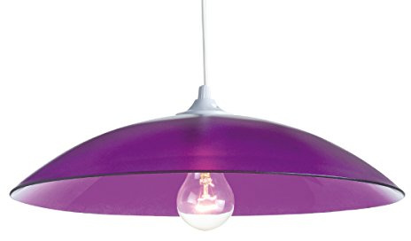 Mondo färger lampa, glashängare, 75 W, lila, ø 37 x H 12 cm