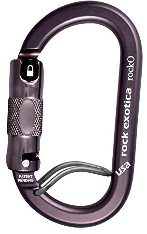 Rock Exotica Rocko WireEye Auto-Lock Carabiner - Heavy Duty Locking Carabiner for Rock Climbing and Professional Climbing Gear - Wire Restraint System – Made in the USA