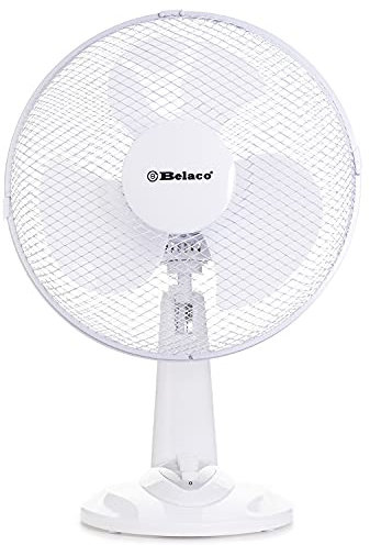 12inch Table Fan Desk Fan with 3 Speed Oscillating Stand Fan Low Noise Strong Resistant Base