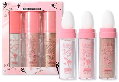 Highlighter Stick, Highlighter Powder Stick, Glitter Patting Powder, Fairy Highlighter Powder Stick, Body Brightening Shimmer Sparkle für Gesicht, Augen, Lippen, Haare, Körper, Glow Cosmetics