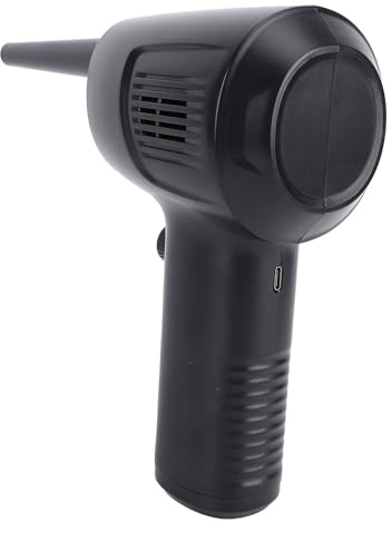 LUCKDANO Dépoussiéreur électrique Portatif 51 000 Tr/min – Souffleur de Poussière Portable pour la Maison, la Voiture et le Salon de Coiffure – 5 Buses, Design Léger, Caractéristiques de sécurité