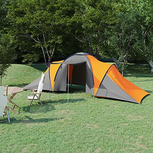 Owoxanthellate Tenda da campeggio per 6 persone, 2 cabine, 576 x 235 x 190 cm, facile da montare, robusta, zanzariera, borsa per il trasporto