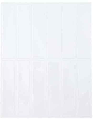 vidaXL Rektangulära plattor 10 st Vit 29 x 23 x 0,08 cm