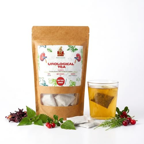 Kidney Tea, Detox Drink Tea with Hibiscus, Nettle, Bearberry, Birch, Horsetail Tea, Cranberry Tea Leaves Flavour - Detox Tea Blend, Detox Cleanse Tea - 20 Tea Bag, 30g