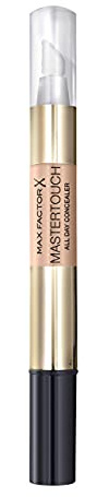 Max Factor Mastertouch Concealer Ivory 303 – Flüssige Grundierung – Augenringe abdecken und Rötungen kaschieren – 1 x 15 g