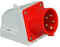 Kopp 171800007 CEE Wandstecker, 5-polig, 16 A, 400 V, rot