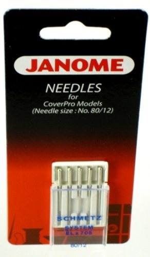 Janome Needles for CoverPro Models (Needle Size 80/12)