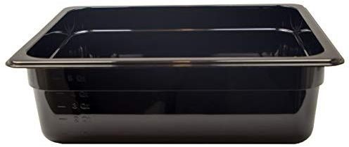 airbrush-city GN 1/2 Gastronormbehälter GN-Behälter 6,5 Liter Tiefe 100mm Kunststoff schwarz