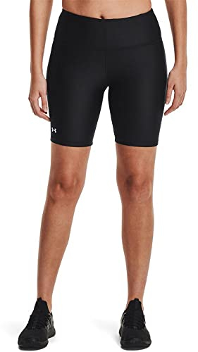 Under Armour Damen Armour Bike Short, leichte High Waist Radlerhose, bequeme Gym Shorts mit integrierter Vordertasche