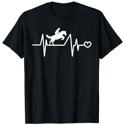 Battement Cardiaque pour Le Dos du Cheval T-Shirt
