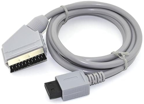 VANJUNN for Wii NTSC Scart Cable Video HD HDTV Cord for Wii Video Game (NTSC)