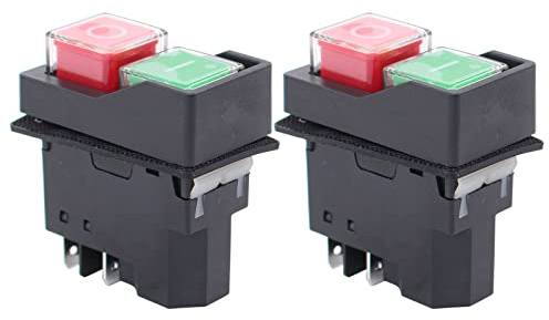 HouYeen On Off Switch Button for Belle Minimix MC110, MC130 Cement Concrete Mixer 230V 240V Electric Pack of 2