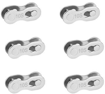 HOUSON 6 eslabones de cadena de bicicleta, cierre de cadena de bicicleta, acoplamiento rápido, conector para cadena de 10 velocidades