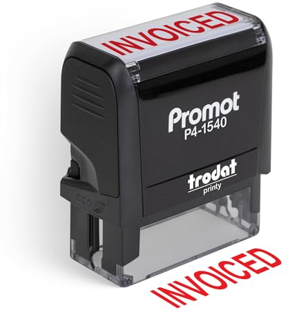 Promot Invoiced - Self Inking Rubber Stamp - Ink Stamps