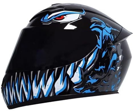 Casco Integrale, Casco Da Moto Certificato ECE 22.06 E Casco Da Scooter Con Doppia Visiera Per Donna, Uomo E Adulto, Casco Da Moto, Visiera Trasparente, Nero B1,S/(53~54cm)
