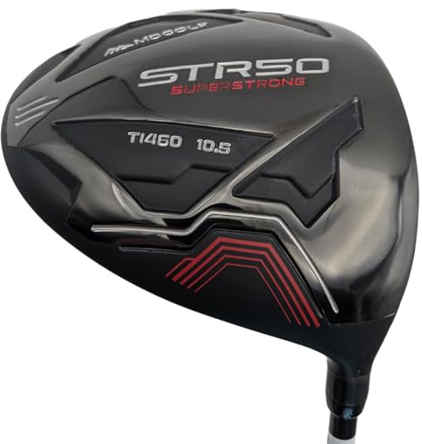 MD Golf Mens STR50 Superstrong Driver - 10.5 Degree Loft Ti 460 (Stiff)