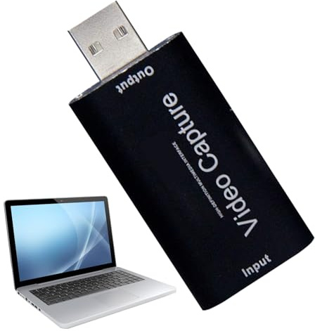 Tarjeta de captura de video, adaptador portátil de captura de video de baja latencia, adaptador de conversión de audio Grabber para creadores de contenido de estudio entusiastas del deporte