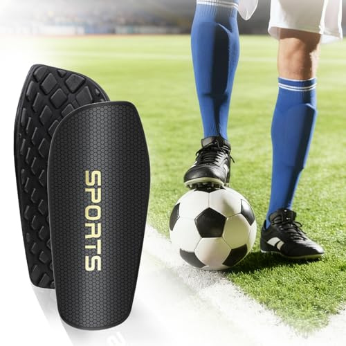 shallyong Espinilleras de Fútbol, Espinilleras Niño Futbol, Espinilleras Ergonómicas, Protección Integral Niño Juventud Adulta Partido de Futbol (L)