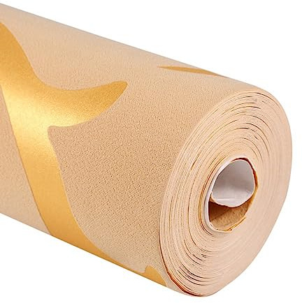 Aumotop Papel Pintado Mural Premium Diseño Barroco Adorno Dorado para Decoración de Pared Salón Dormitorio Estudio Cocina