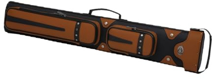 QSTDGVPW Custodia per Stecche da Biliardo, Borsa Semi-articolata con Spallacci, Borsa Porta Stecche da Snooker, Custodia, Marrone