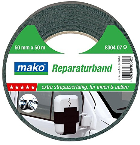 Mako Reparaturband Steinband Gewebeband Panzerband Panzertape schwarz