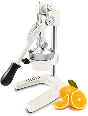 ROVSUN Commercial Grade Citrus Juicer Hand Press Manual Fruit Juicer Juice Squeezer Citrus Orange Lemon Pomegranate (White)
