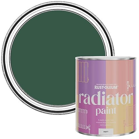 Rust-Oleum Grey Heat Resistant Radiator Paint in Matt Finish - The Pinewoods 750ML