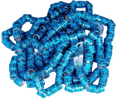 Genikeer Taubenbänder Ringe,Vogelbeinbänder 2025 | Taubenringe 50 Stück - Helle Farben, Universalgröße, Pegeon-Zubehör, Vogelhaus-Zubehör, leicht zu unterscheiden