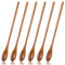 cobee 6 Stück lange Holzlöffel, 20cm Griff Holzlöffel Langen Kaffeelöffel Honig Löffel Holz Suppenlöffel Rührlöffel Holzlöffel Handgefertigte Naturholz Rührlöffel für Kaffee Milch Tee Desserts