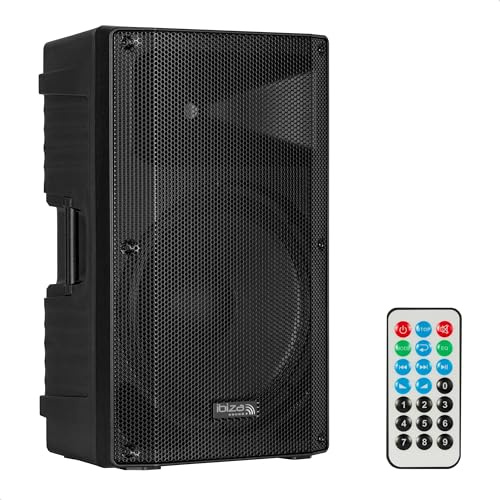 Ibiza - XTK15A-MKII - Altavoz Activo para megafonía de 15/38 cm - Tweeter de compresión de 25 mm - Sistema Bass Reflex - USB, SD, Bluetooth - TWS - Asas y Ruedas - Nueva VERSIÓN - Fiestas, Karaoke